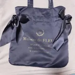 Maison de FLEUR リボントートバッグ ネイビー