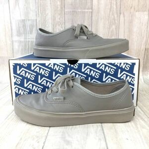 NZ585●箱付き VANS Authentic Lite LX Moon Rock レザー スニーカー●24cm●グレー系 バンズ オーセンティック VN0004KRIS4