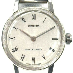 ●O009-W14-1545◎SEIKO セイコー 2519-0150 DIASHOCK 23 JEWELS 23石 レディース 腕時計 手巻き K14WG