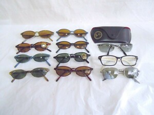 1000円スタート サングラス 眼鏡 まとめ 計11点 Ray-Ban レイバン RB3315/RB5344D等 B&L Bausch&Lomb 付属品有 ファッション [4] K①812