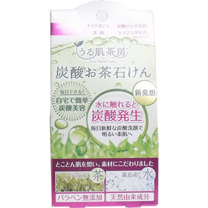 【まとめ買う】うる肌茶房 炭酸お茶石けん スパークリングソープ ６０ｇ×20個セット