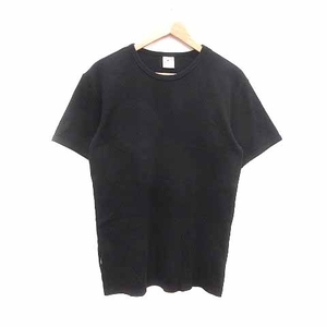 アヴィレックス AVIREX Tシャツ カットソー クルーネック 半袖 XL 黒 ブラック /YK メンズ