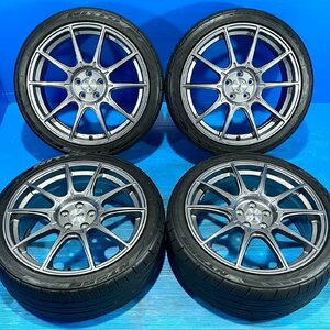 美品 TANABE SSR GTX01 18インチ 7.5J+48 5H100 NITTO NT555G2 215/40R18 溝残り 86 BRZ プリウス カローラスポーツ 等