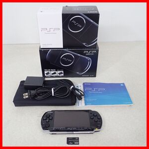 動作品 PSP プレイステーションポータブル 本体 PSP-3000 ピアノブラック VALUE PACK SONY ソニー 箱説付【10