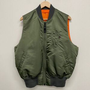 【ALPHA INDUSTRIES】アルファインダストリーズ★ MA-1 ベスト バルーンシルエット リバーシブル TA0692-003 サイズM 01