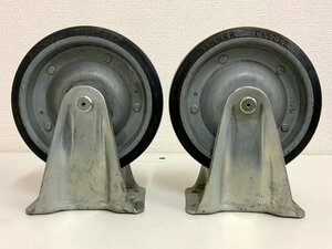 【金物屋在庫品】■HAMMER caster ハンマーキャスター 大 直径200×幅(リム)46mm 固定式　/台車/DIY