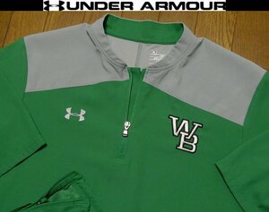 L(US)XXL(JP位)【セール！送料無料】超希少 アンダーアーマーUNDER ARMOUR USA限定 美品 特注刺繍 半袖 ジャケット3L 2XL 4L 3XL位