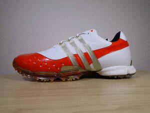 ◇ adidas アディダス powerband 3.0 パワーバンド 3.0 GOLF【673901】◇ 27.5cm ゴルフシューズ オレンジ