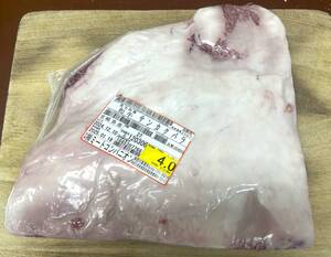 肉屋発！特上カルビ　宮崎県産 黒毛和種 三角バラ(かたばら) ブロック ４０４０ｇ　特上カルビ　塊肉 業務用　同日落札で同梱可能　１円