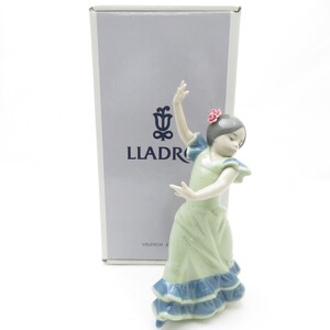 美品 LLADRO リヤドロ 5192「リトルダンサー ロリータ」 フィギュリン 陶磁器 フラメンコ 踊る少女 置物 人形 オブジェ SU9402V1