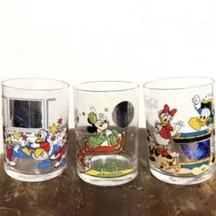 ディズニー　ホログラス　3個セット　コカコーラ