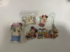 ディズニーリゾート ピンバッジ キーホルダーセット2