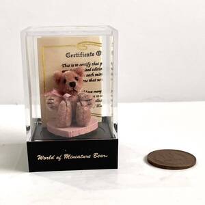 World of Miniature Bears ミニチュアベア　ROSE　座って2.5cm　ワールドオブミニチュアベアーズ 　