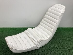 Z1 Z2 三段シート 社外 中古 バイク 部品 旧車 KZ シートバンド 白エナメル 白パイピング タックロール