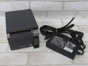 Ω 新N 0255♪ 保証有 EPSON【 TM-T70Ⅱ/M296A 】エプソン レシートプリンタ 印字OK AC付・祝10000！取引突破!!