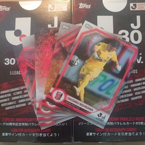 @即決 トップス Jリーグ30周年 レギュラーカードチーム販売 浦和レッズ 全5種 topps@