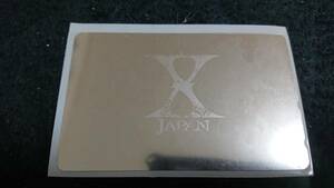 テレカ X JAPAN 新品未使用 50度 Yoshiki hide pata heath Toshi ロゴ