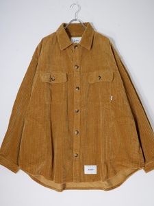 WTAPS/ダブルタップス 2021AW WCPO LS CORDUROY SHIRTコーデュロイ シャツ [MSHA76761]