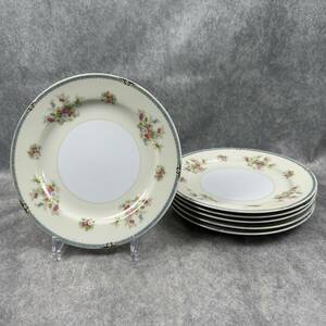 Noritake オールドノリタケ 日陶 裏印 プレート 6客 皿 食器 洋食器 (RD-081)