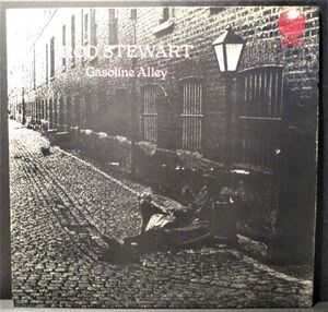 レア盤-UK_Rock-Large Swirl-UK盤★Rod Stewart - Gasoline Alley[LP,