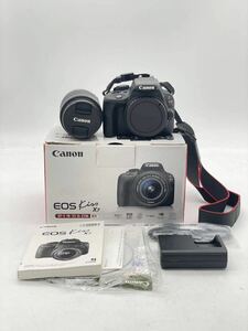 曽我部 6月 No.54 Canon EOS Kiss ×7 キヤノン レンズキット 55mm 動作未確認 通電確認済