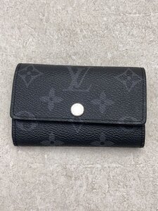 LOUIS VUITTON◆ミュルティクレ6_モノグラム・エクリプス_BLK/-/BLK/メンズ