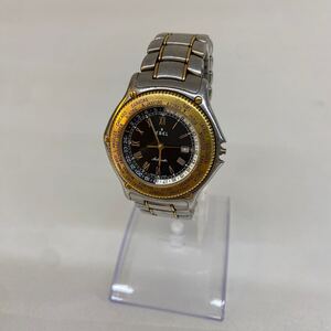 T【不動品リューズ欠品】EBEL エベル ボイジャー ワールドタイム 腕時計 自動巻き 18Kベゼル 1124913