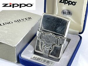★ ZIPPO Harley-Davidson ジッポ ジッポー ライター ハーレーダビッドソン ストラップ スターリングシルバー オイルライター 純銀 正規品