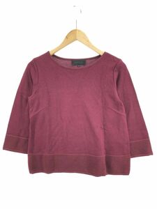 UNTITLED アンタイトル ウール混 ニット セーター size1/ボルドー ◇■ ☆ dja2 レディース