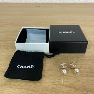 CHANEL シャネル ココマーク パール ストーン ゴールド ピアス レディース アクセサリー 箱付き 正規品 6 サ ス 36