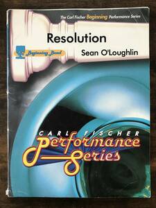 送料無料/吹奏楽楽譜/シーン・オラフリン：レゾリューション/試聴可