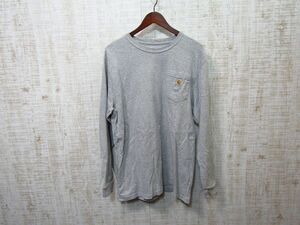 カーハート長袖Tシャツ　サイズL　グレー