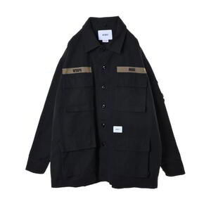 WTAPS JUNGLE LS / SHIRT. COTTON. CANVAS ジャケット 02 ブラック ダブルタップス KL4BL3S07