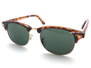 SIRMONT BROW SUNGLASS べっ甲 × GREEN/サーモントブロウサングラスデミ柄鼈甲べっこうカラーレンズ度なしクラシカルドライブアウトドア