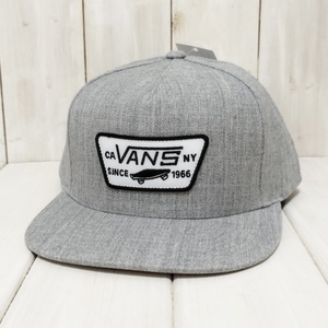 即決【新品】VANS　USバンズ　キャップ　ヘザー・グレー　★FULL PATCH SNAPBACK