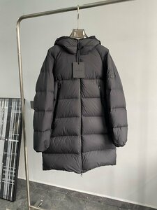 MONCLER モンクレール ダウンジャケット メンズ 無地 ロング丈 ブラック系 冬服 ジャンパー アウター サイズ：2 1000円～