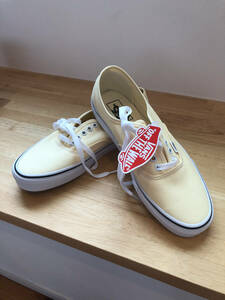 VANS Authentic バンズ オーセンティック us9 27㎝ vanilla バニラ ライトイエロー