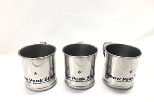 【送料無料】東京)◇Snow Peak スノーピーク ステンレスカップ 3点