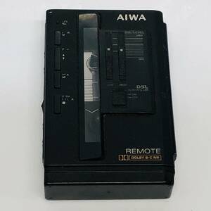 ●アイワ HS-PX10 ポータブルカセットプレーヤー AIWA ブラック カセットボーイ 当時物 音楽 再生 音響機器 S2856