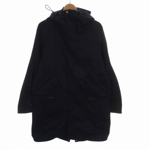 ノンネイティブ nonnative STRANGER HOODED COAT POLY TWILL STRETCH OVERDYED モッズコート アウター 0 S 紺 ネイビー NN-J3201