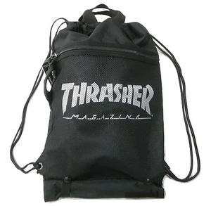 JB即決 THRASHER　スラッシャー THRSG120 ボード ナップサック デッキ収納可能 バッグ 黒x白 ブラックxホワイト 新品