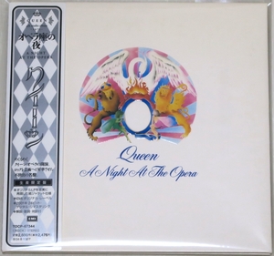 ◇ クイーン QUEEN オペラ座の夜 A Night at the Opera 初回限定 紙ジャケ デジタルリマスター 日本盤 帯付き TOCP-67344 新品同様 ◇