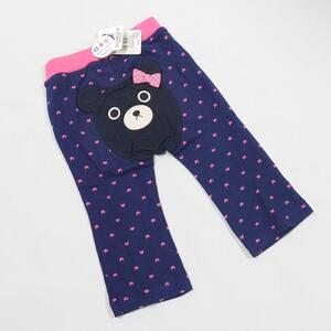 【新品タグ付き】ミキハウス くまちゃんボトムス/パンツ 女の子80cm 14