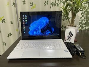 (美品)1円〜第7世代Intel Core i7 7500U NEC Lavie NS650/G メモリ8GB/新品SSD500GB/Bluetooth/Wifi/Webカメラ/Office/15.6FHD(保証) 