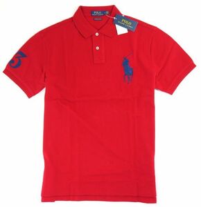 新品 POLO Ralph Lauren ポロラルフローレン ビッグポニー ポロシャツ RED 赤 342 / L