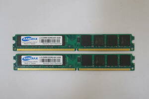 #009 DDR2-800 2GB×2枚 型番不明 ジャンク品