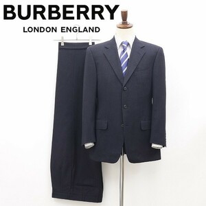 国内正規品◆BURBERRY LONDON バーバリーロンドン ストライプ柄 ウール 3B シングル スーツ チャコール 92-80-170 A5