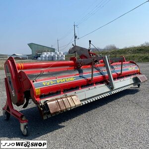 滋賀 ヤンマー ニプロ ドライブハロー HRY-2408B 代掻き 土寄せ 作業幅 約2400㎜ A2ヒッチ キャスター付き トラクター 取付 中古