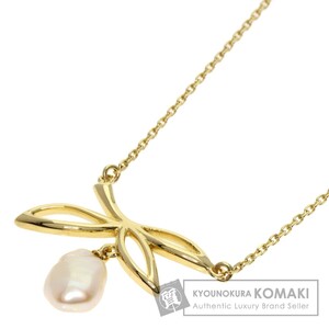 MIKIMOTO ミキモト パール 真珠 ネックレス K14イエローゴールド レディース 中古