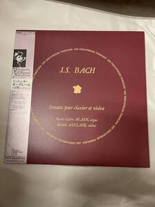 2LP 帯付き　ミッシェル・オークレールの芸術　バッハ：ヴァイオリンと通奏低音のためのソナタ　MICHELE AUCLAIR